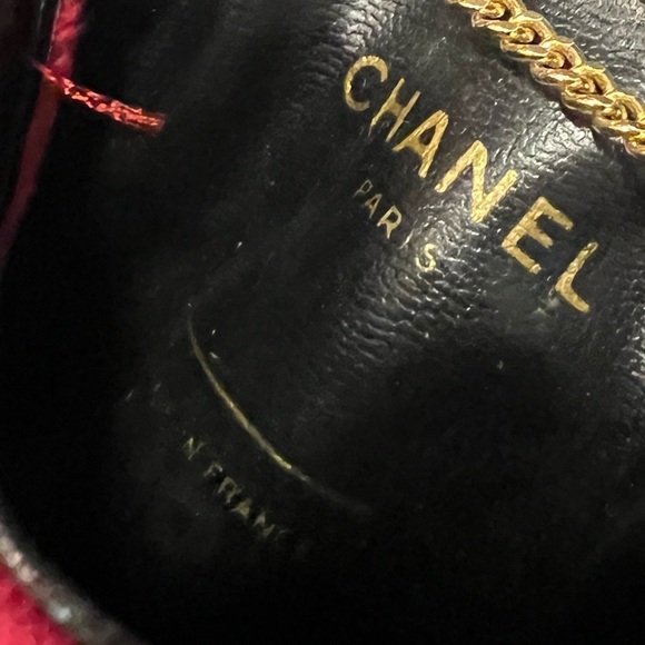 Chanel Vintage 1990 Red CC Mini Bag on Chain - Picture 10 of 10